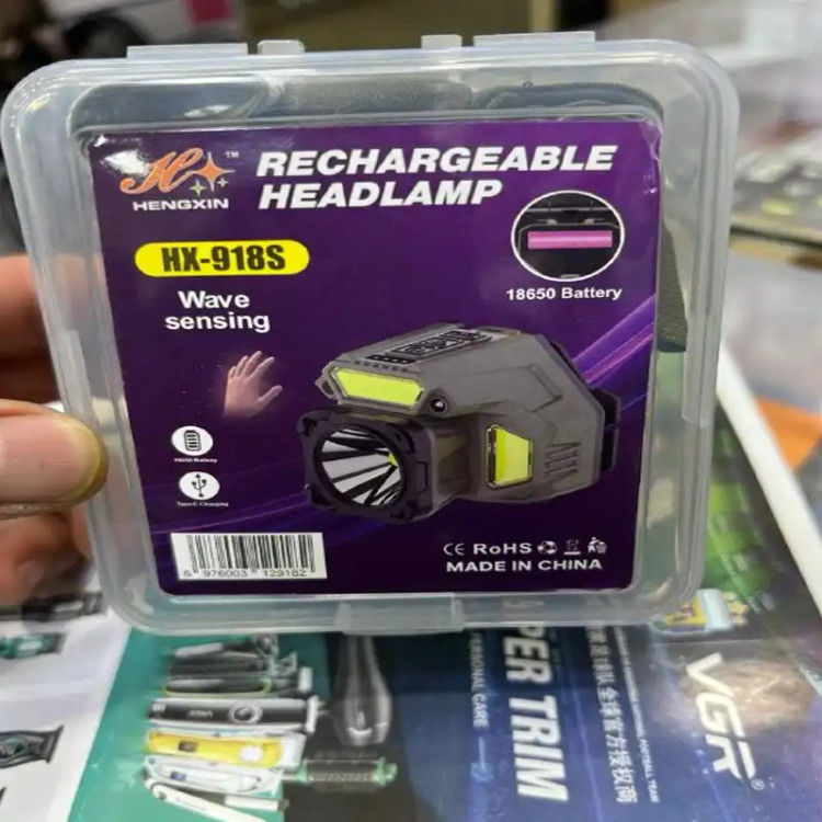نوردهی چراغ پیشانی اسمال سان سنسوردار مدل HX-918S