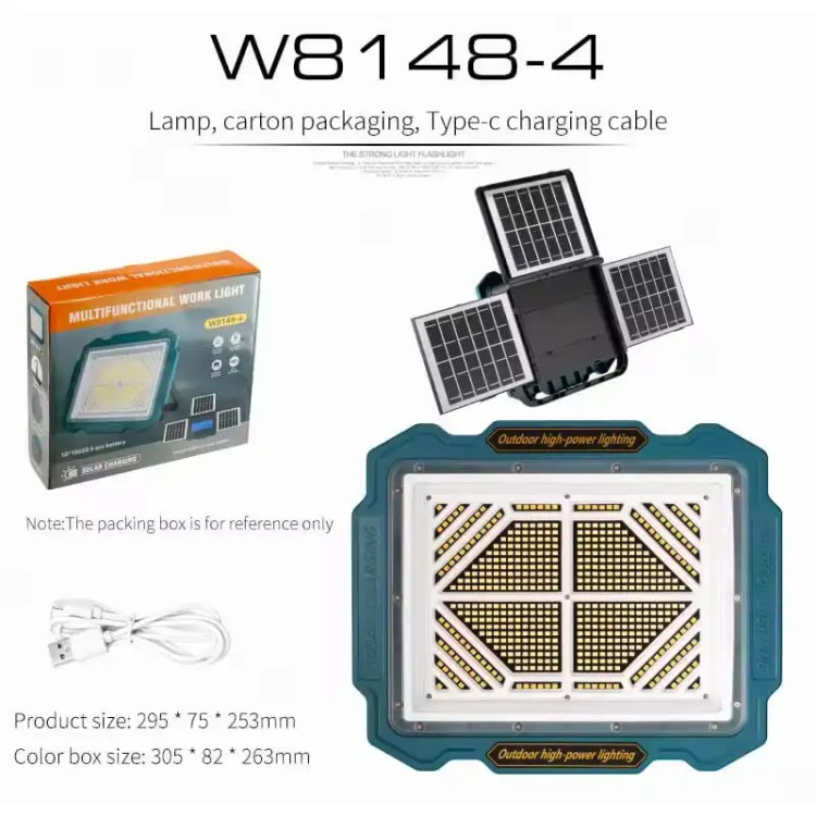 قیمت روز چراغ خورشیدی LED چندمنظوره W8148-4