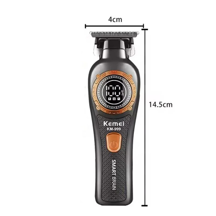 سایز ماشین اصلاح موی سر و صورت شارژی کیمی مدل km-999