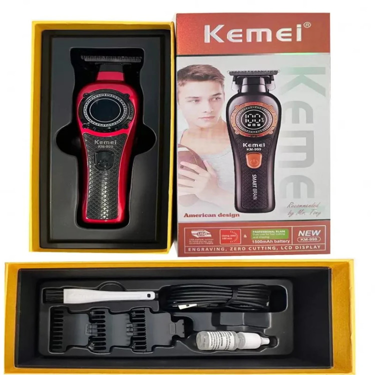 جعبه ماشین اصلاح موی سر و صورت شارژی کیمی مدل km-999