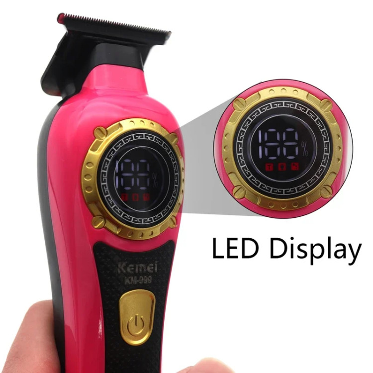 نمایشگر ماشین اصلاح موی سر و صورت شارژی کیمی مدل km-999
