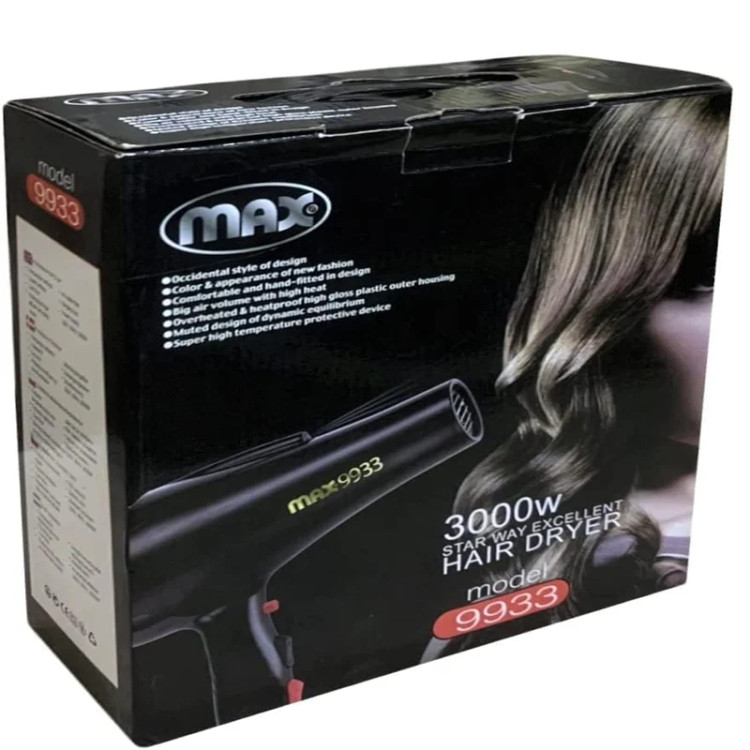 خرید سشوار موتور سنگین پرومکس مدل MAX -9933