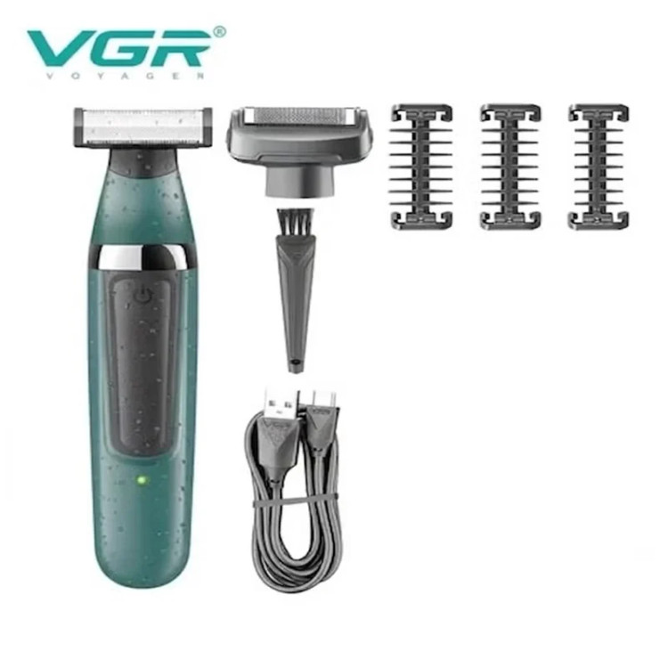 اندازه شانه ماشین اصلاح صورت و بدن وی جی آر مدل V-393
